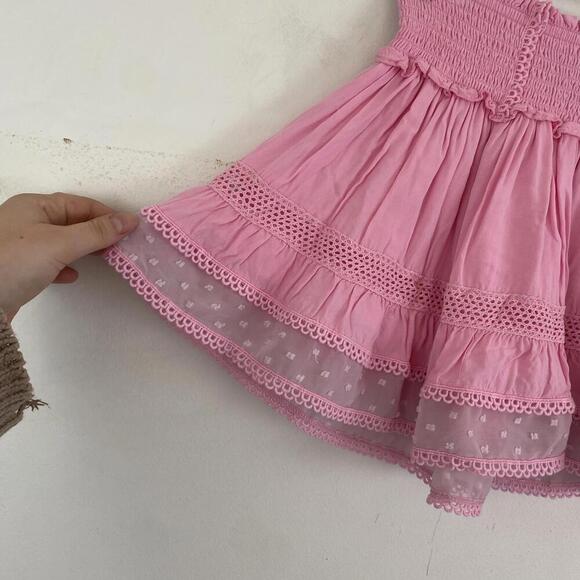 KATIE J NYC pink ruffle mini skirt - Picture 3 of 6